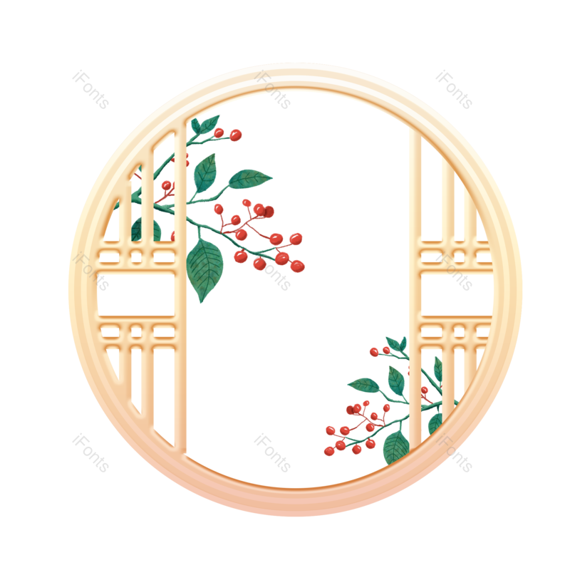 边框图片,装饰元素,绿植PNG,新年免抠素材